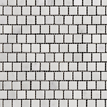 Bianco Carrara 9/16” Mosaic